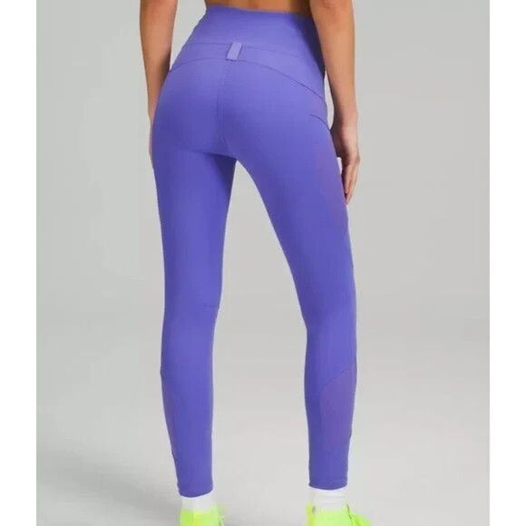 Lululemon W5EQ9S Women's Sz 2 Purple Cargo Super Hi-Rise Hiking 25" Tights - Picture 15 of 16